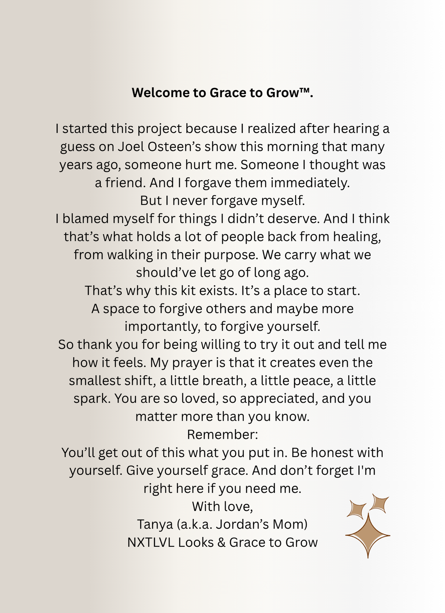 Grace to Grow™ Journal & Prompt Guide_Tan Edition