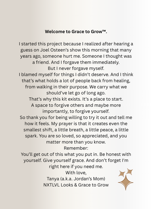 Grace to Grow™ Journal & Prompt Guide_Tan Edition