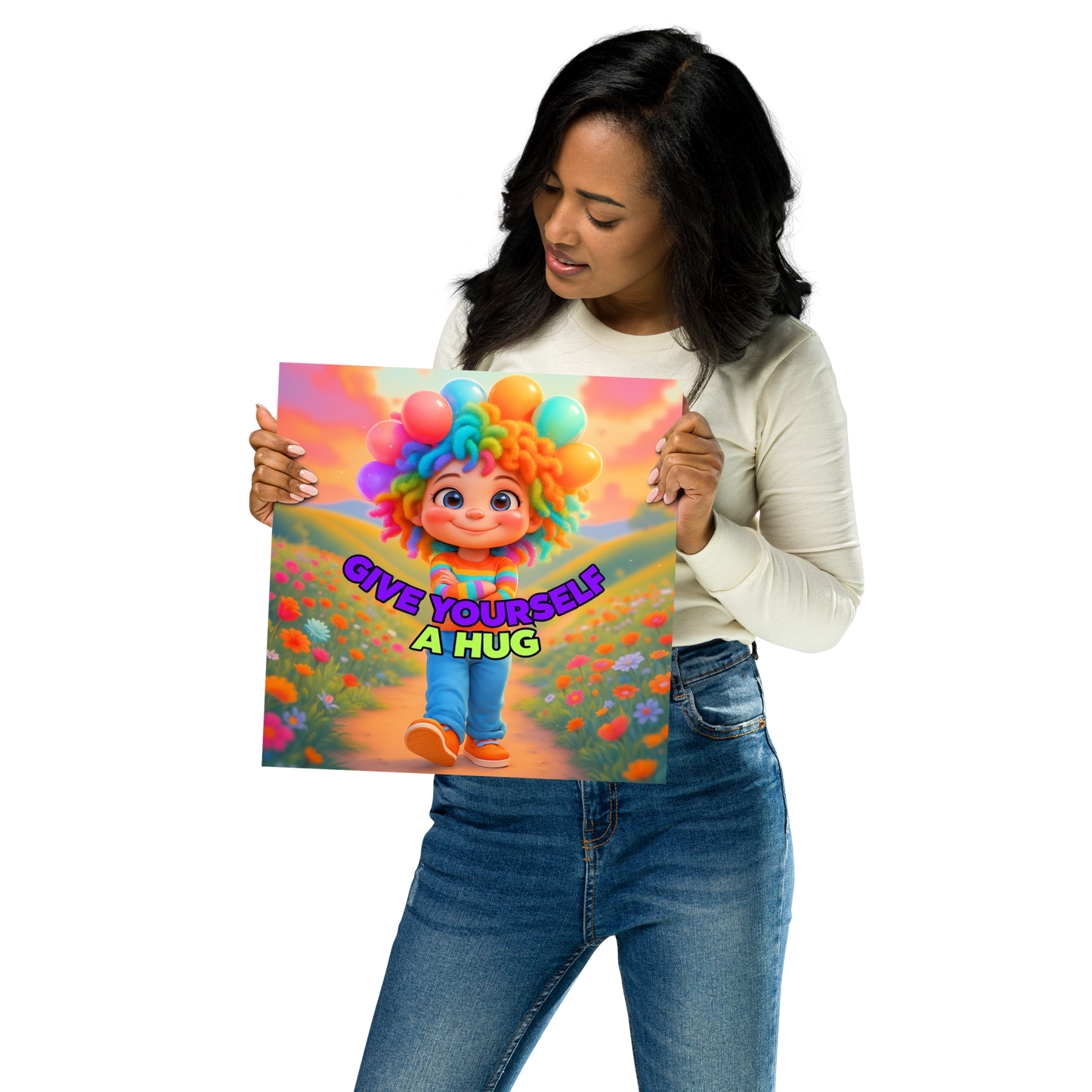 Rainbow Girl Poster - NXTLVL Art Print