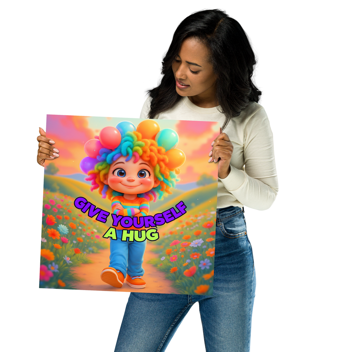 Rainbow Girl Poster - NXTLVL Art Print