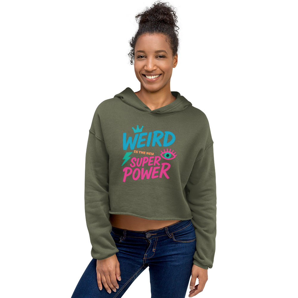 Rainbow Girl Crop Hoodie