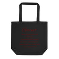 January Garnet Birthstone Eco Tote Bag