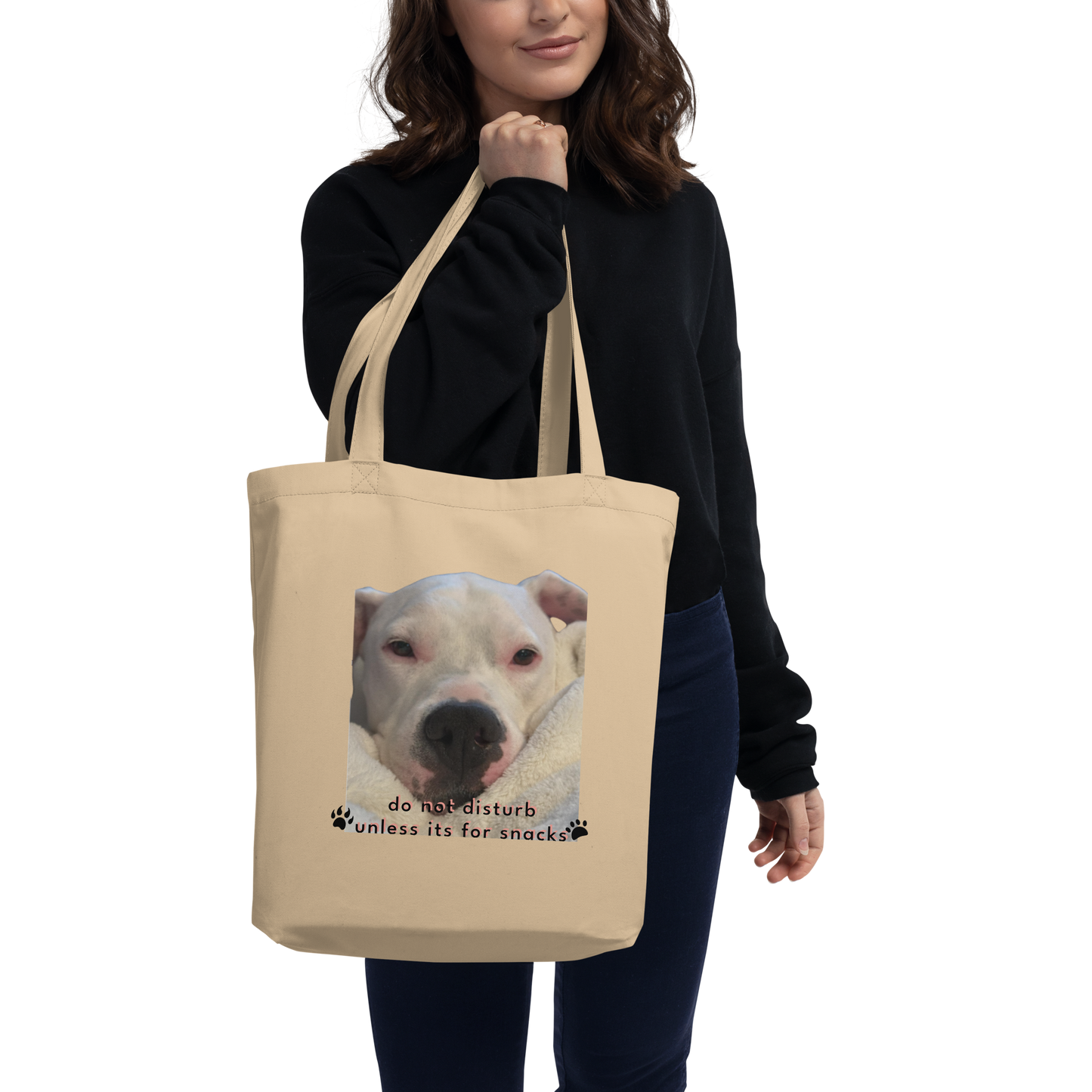 Eco-Friendly Pet Tote Bag, Reusable Cotton Shopper for Animal Lovers