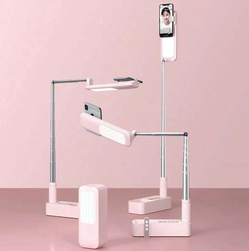 Selfie Portable Mobile Phone Holder with LED Light