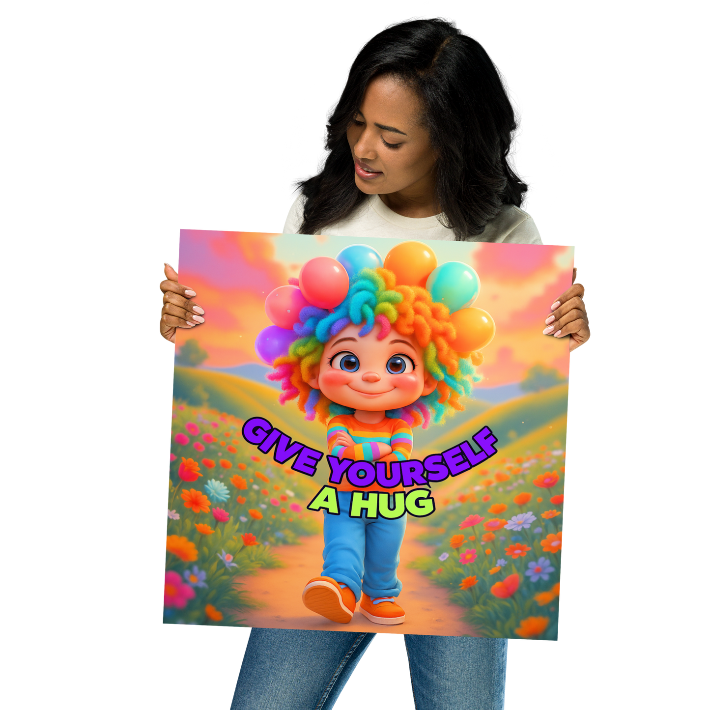 Rainbow Girl Poster - NXTLVL Art Print