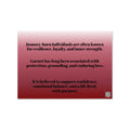 January Garnet Birthstone Greeting Card – Strength, Protection, Resilience