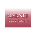 January Garnet Birthstone Greeting Card – Strength, Protection, Resilience
