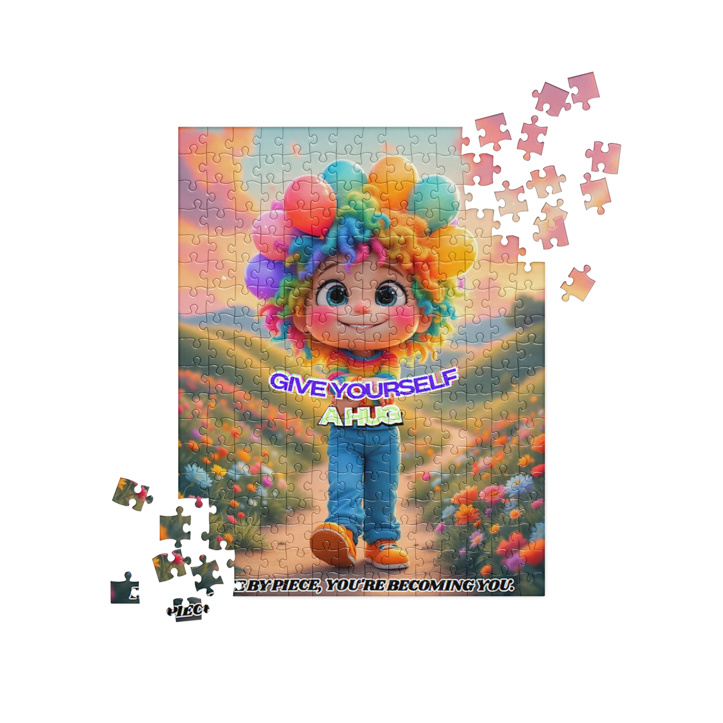 Rainbow Girl Puzzle - Technicolor Edition