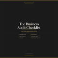 The Business Audit Checklist