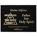 Protected By The Holy Trinity Throw Blanket | Faith-Inspired Home Comfort