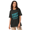 Prompt Queen Oversized Tee, Vintage Streetwear Fit, 100% Cotton