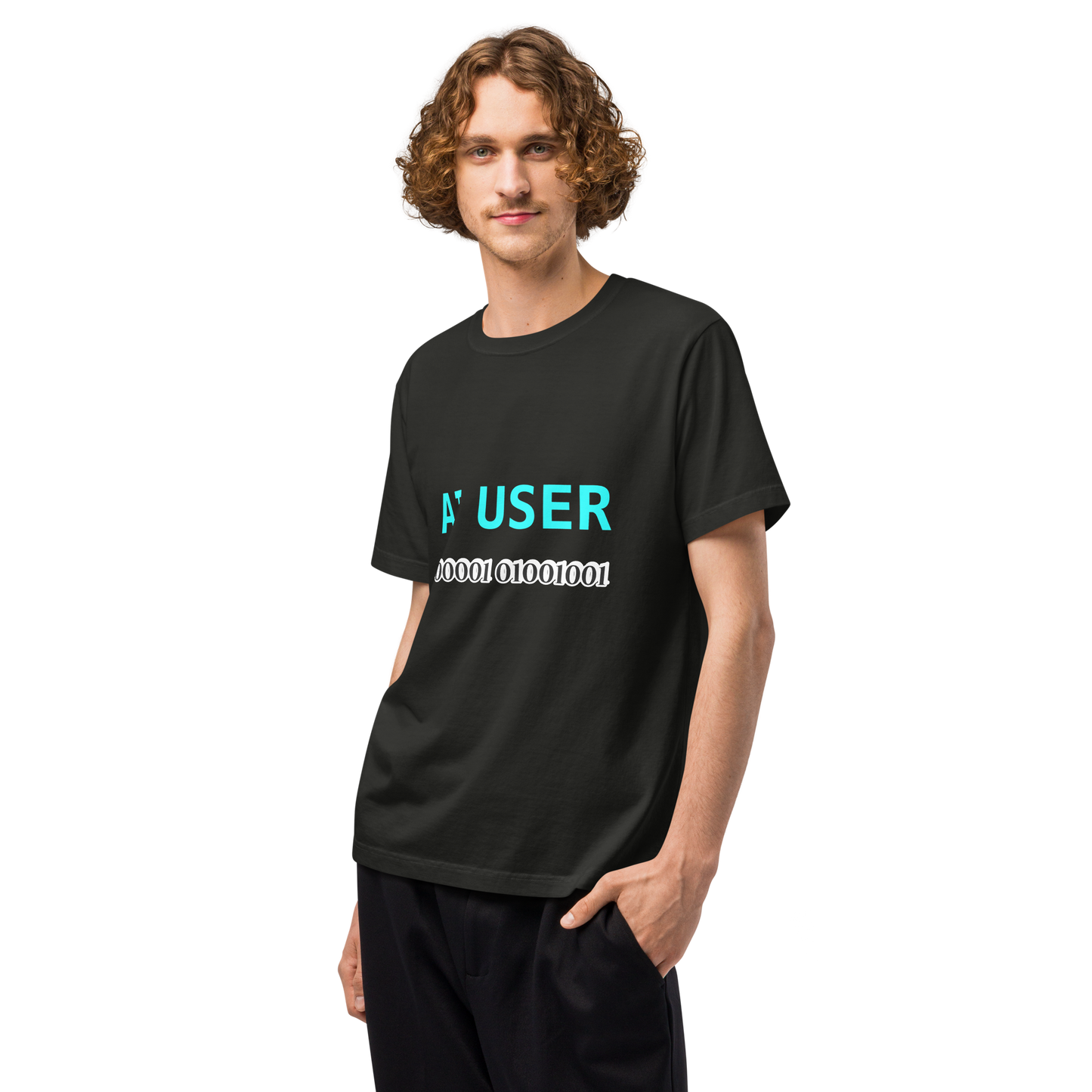 AI User Vintage Tee, Oversized Unisex Streetwear Shirt, 100% Cotton