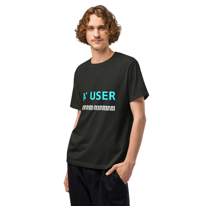 AI User Vintage Tee, Oversized Unisex Streetwear Shirt, 100% Cotton