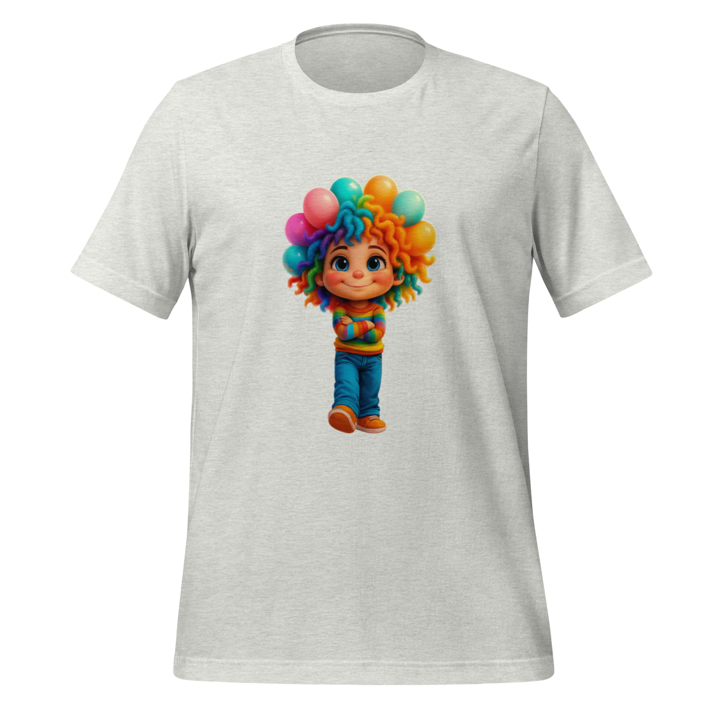Rainbow Girl Statement Tee – Unisex Fit, Soft Stretch, Viral Vibes