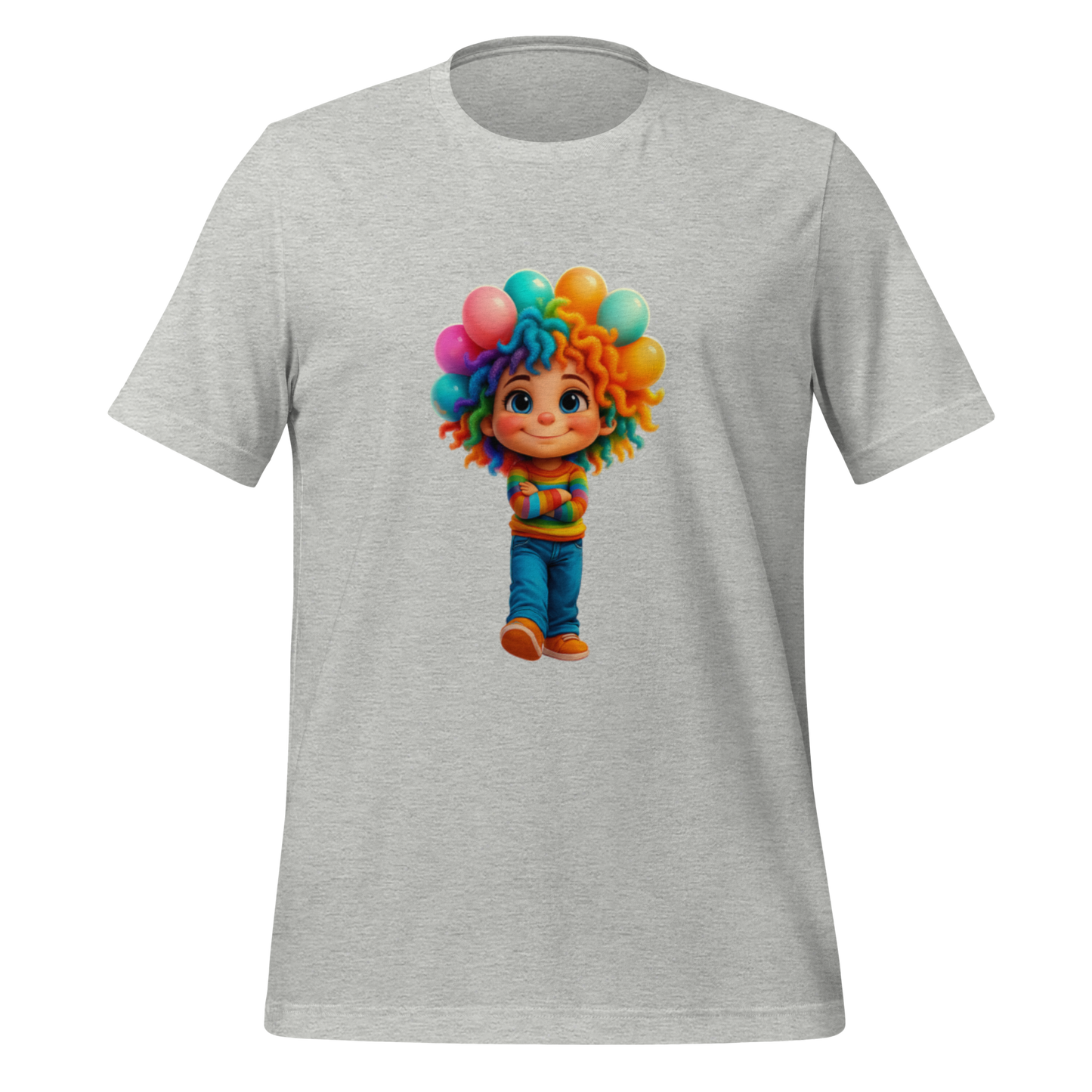 Rainbow Girl Statement Tee – Unisex Fit, Soft Stretch, Viral Vibes