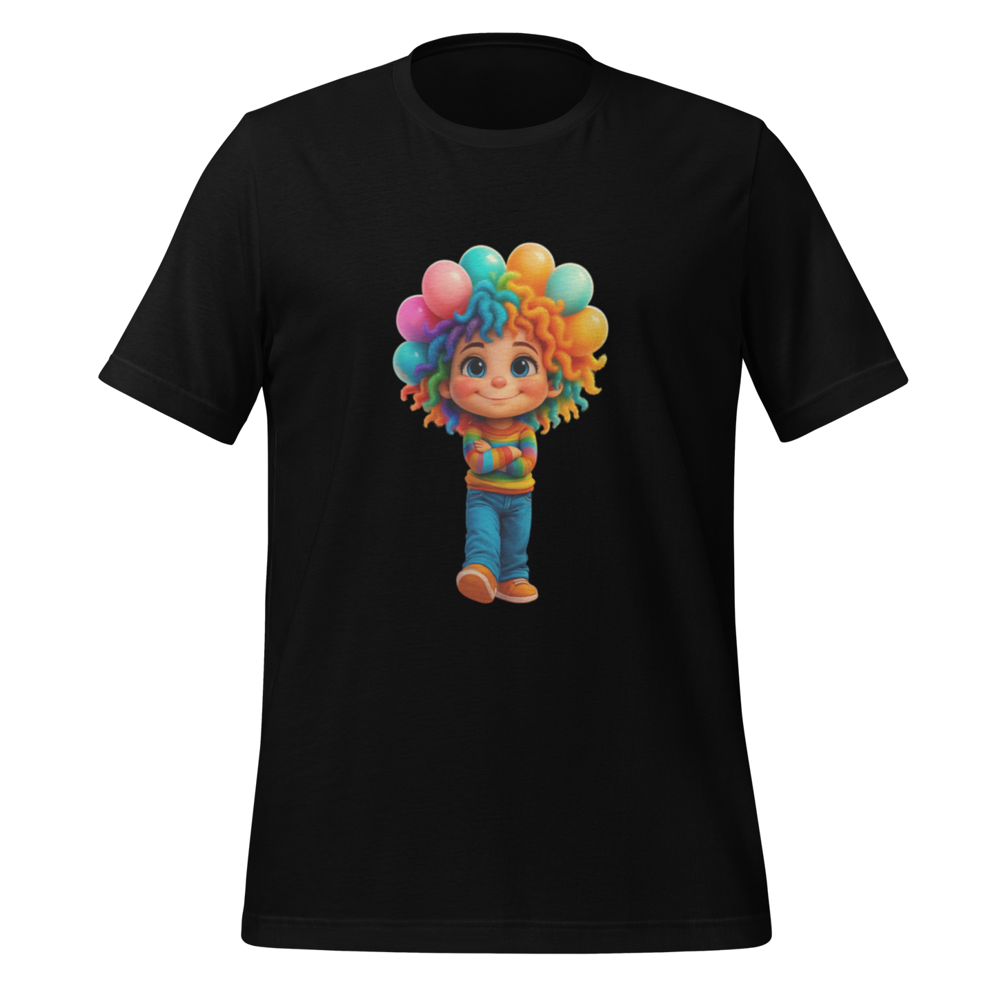 Rainbow Girl Statement Tee – Unisex Fit, Soft Stretch, Viral Vibes