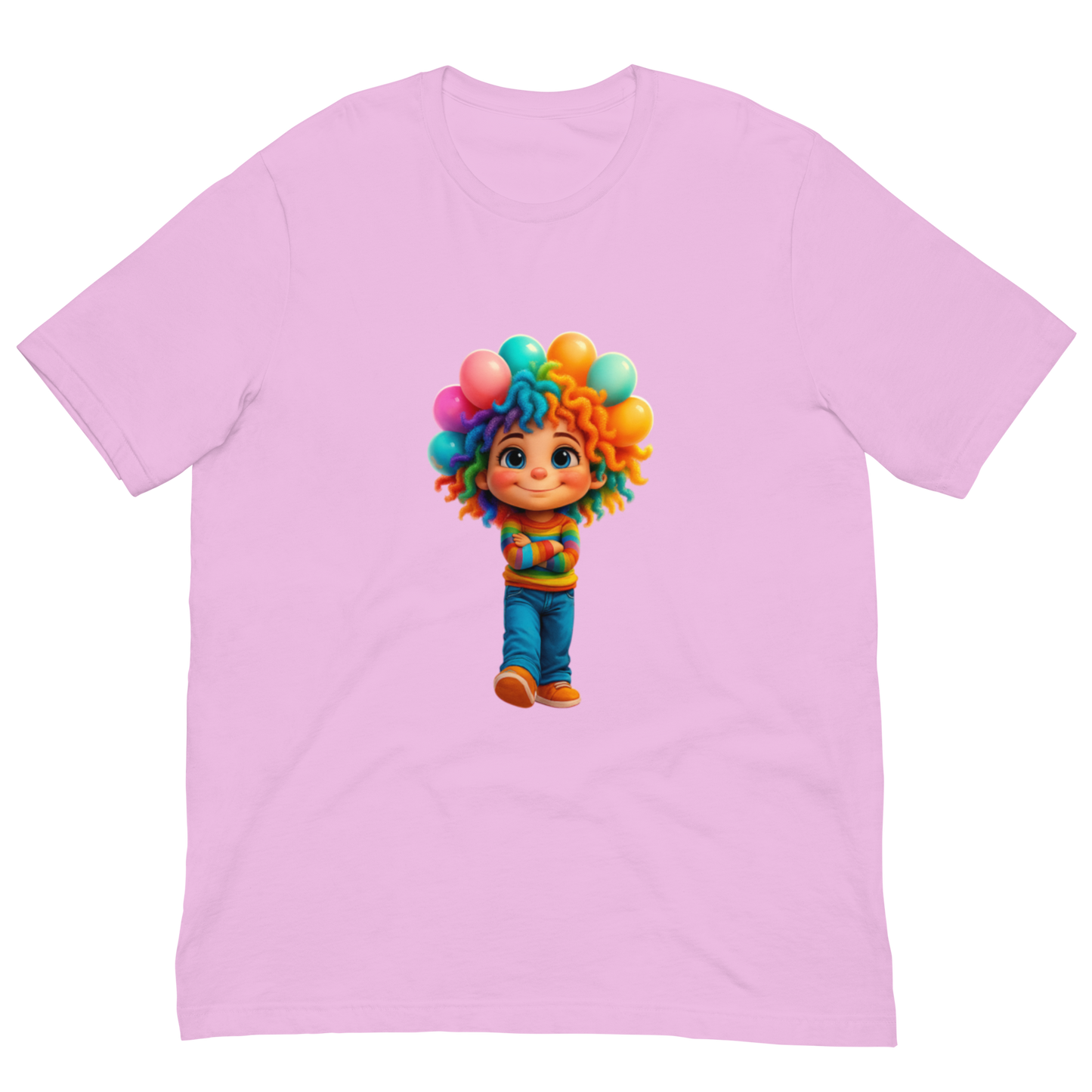 Rainbow Girl Statement Tee – Unisex Fit, Soft Stretch, Viral Vibes