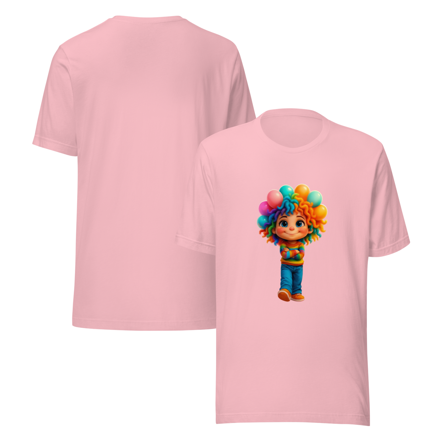 Rainbow Girl Statement Tee – Unisex Fit, Soft Stretch, Viral Vibes