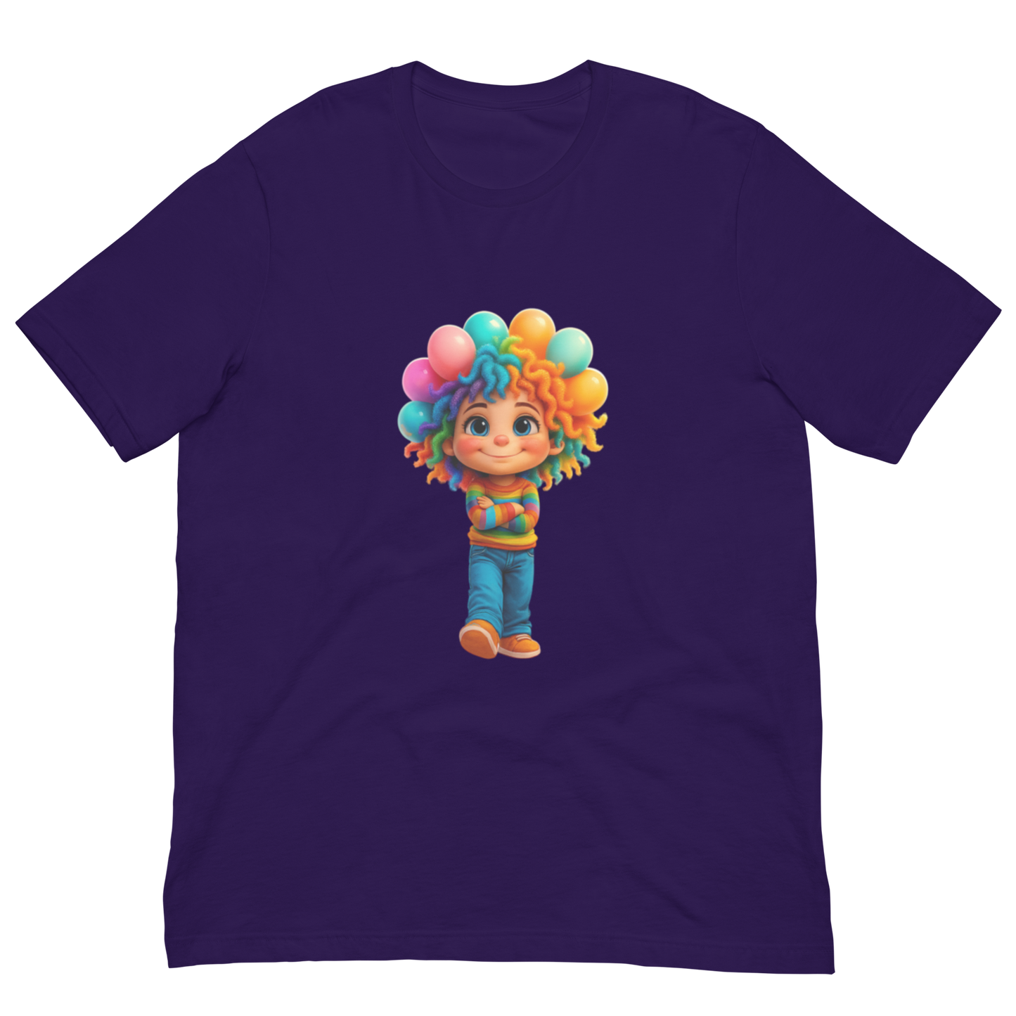 Rainbow Girl Statement Tee – Unisex Fit, Soft Stretch, Viral Vibes