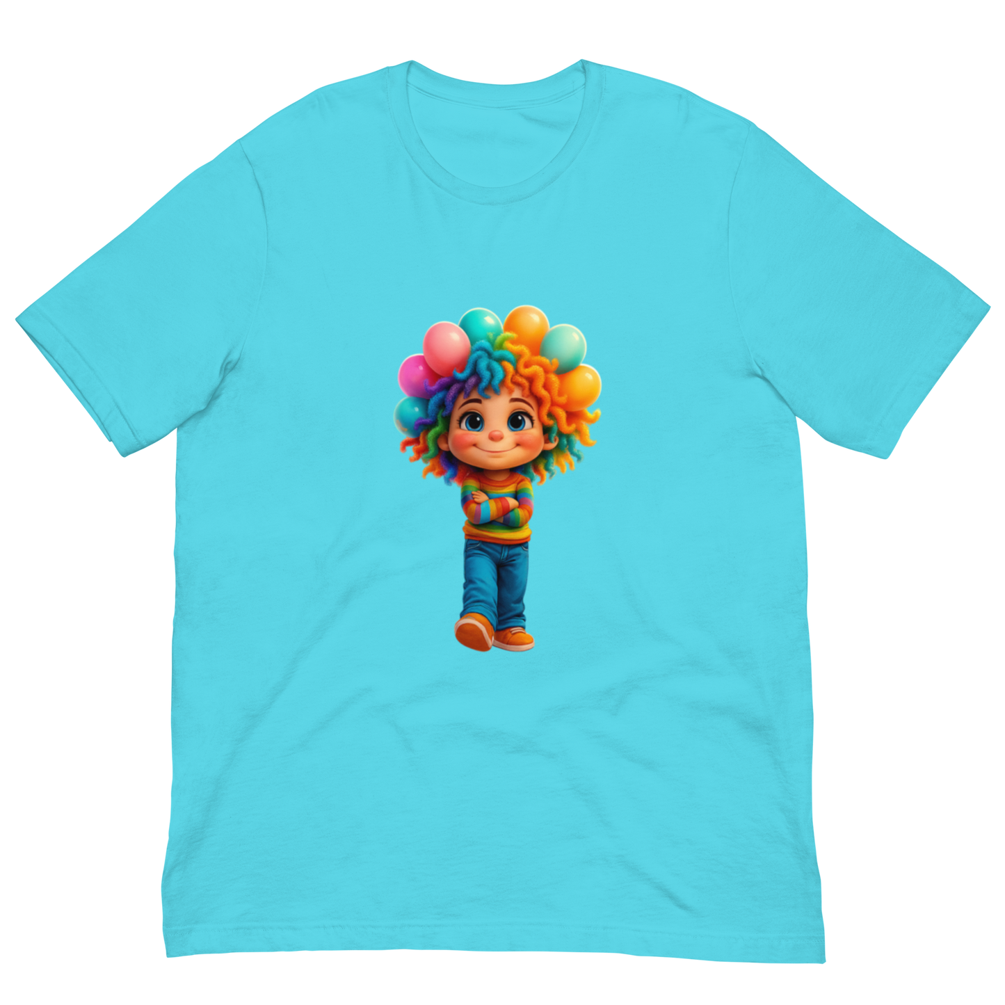 Rainbow Girl Statement Tee – Unisex Fit, Soft Stretch, Viral Vibes