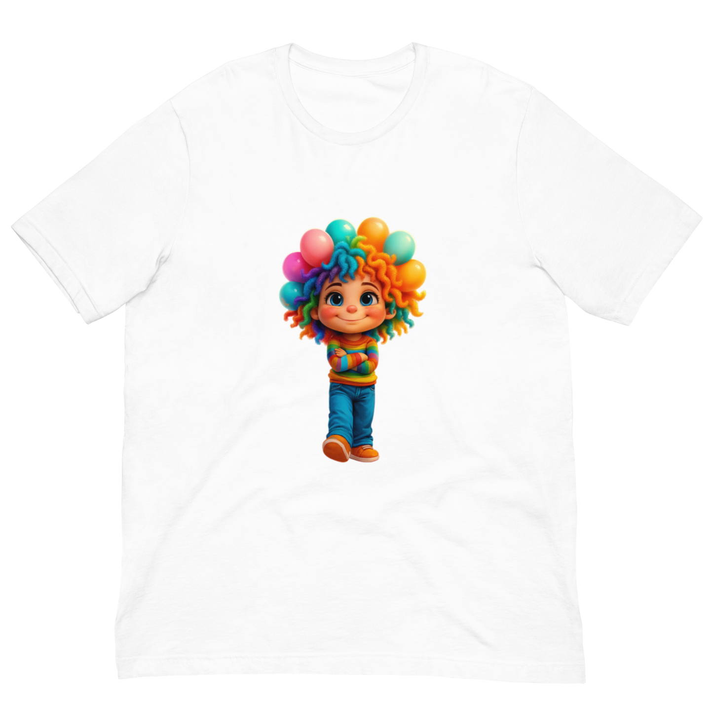 Rainbow Girl Statement Tee – Unisex Fit, Soft Stretch, Viral Vibes