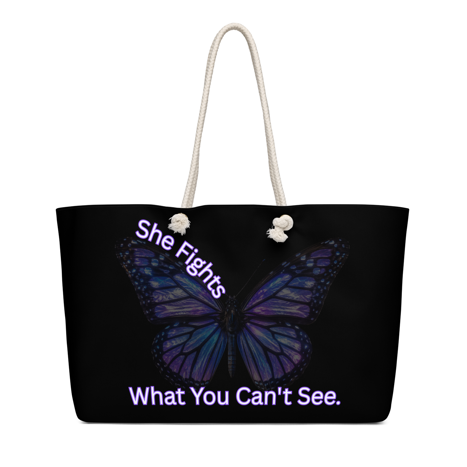 She Carries It All Oversized Weekender Bag | Lupus Awareness