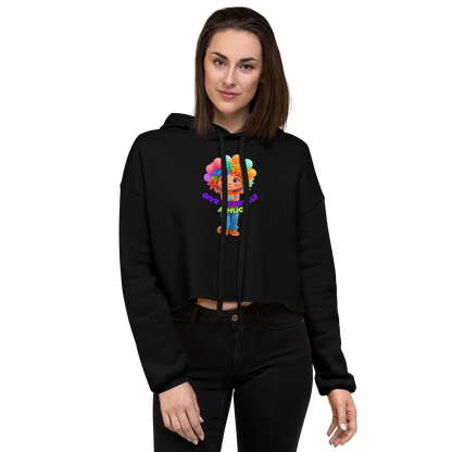 Rainbow Girl Crop Hoodie