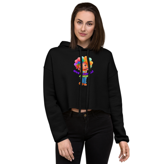 Rainbow Girl Crop Hoodie