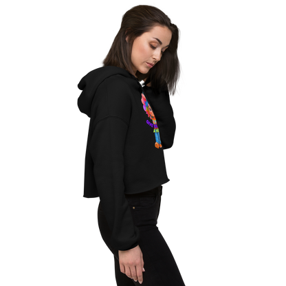 Rainbow Girl Crop Hoodie